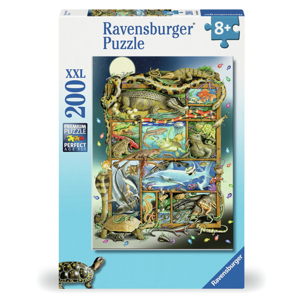 Ravensburger Pussel: Fish And Reptile Menagerie 200 XXL Bitar