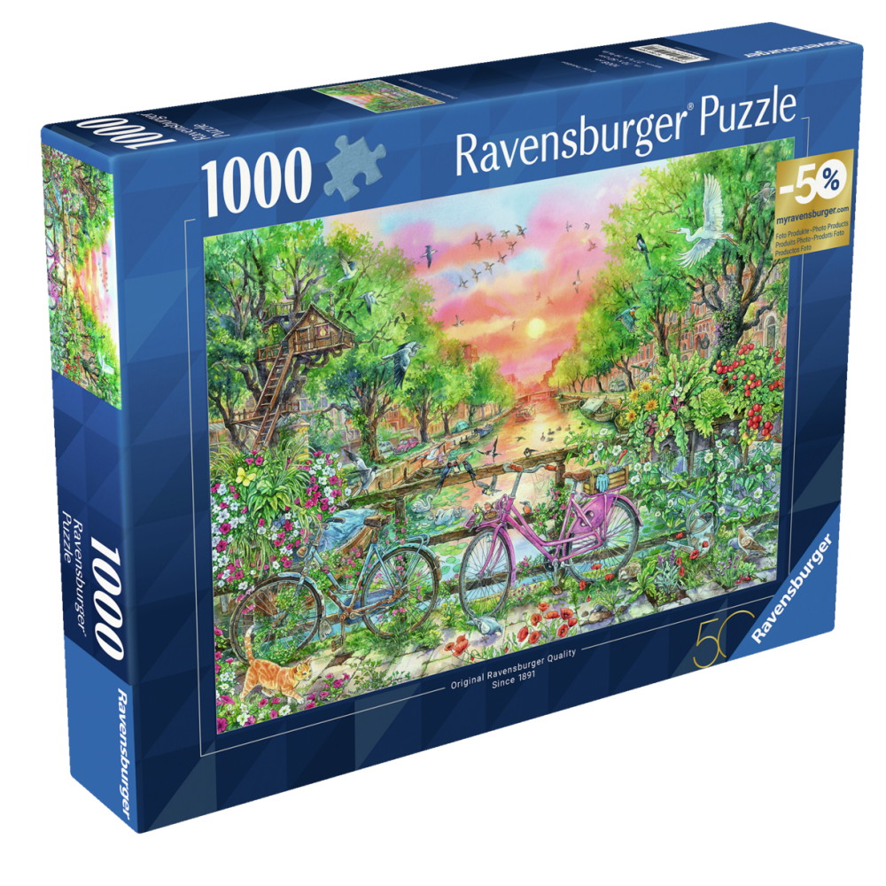 Ravensburger Pussel: Dreamy bikes in Amsterdam 1000 Bitar