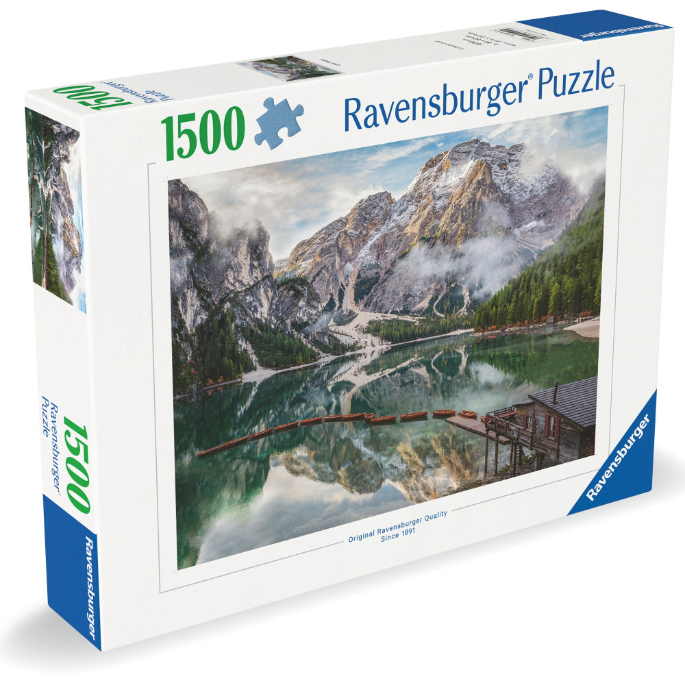 Ravensburger Pussel: Lake Braies 1500 Bitar