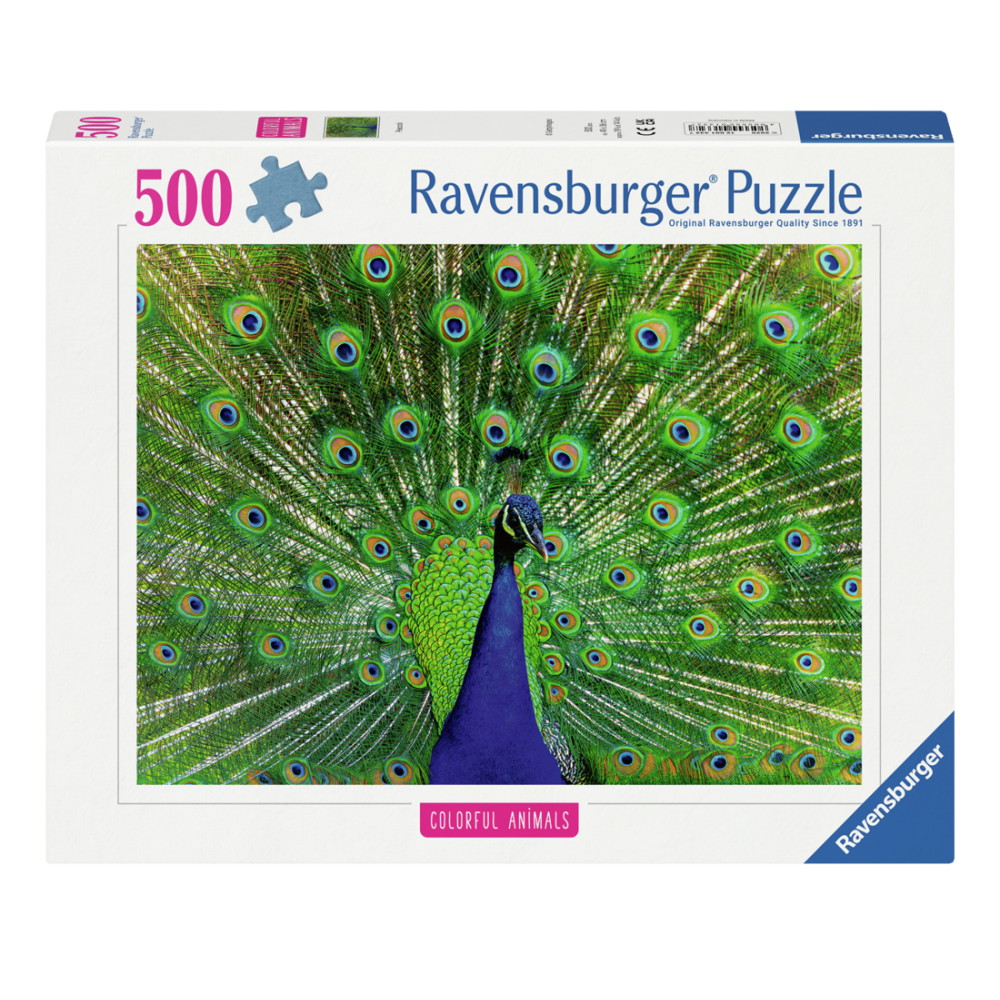Ravensburger Pussel: Peacock 500 Bitar