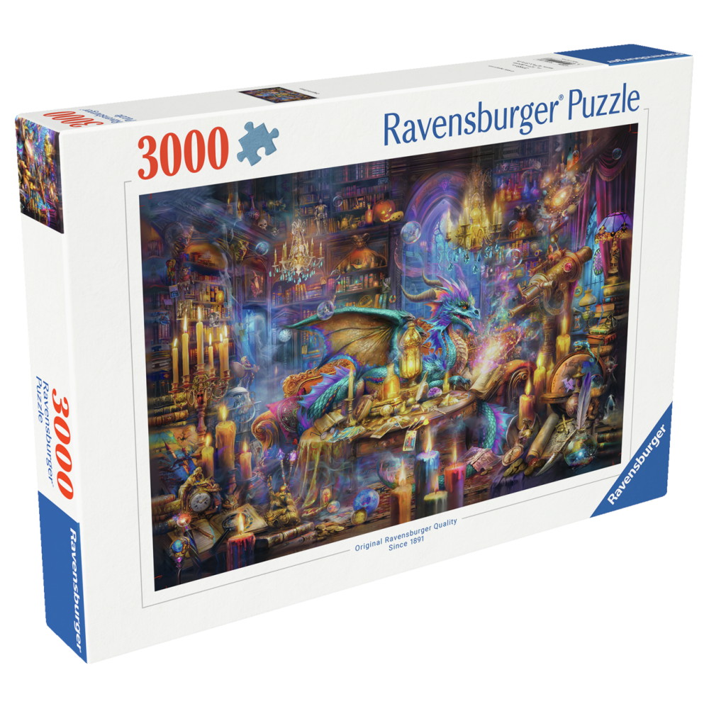 Ravensburger Pussel: Dragon's Library 3000 Bitar