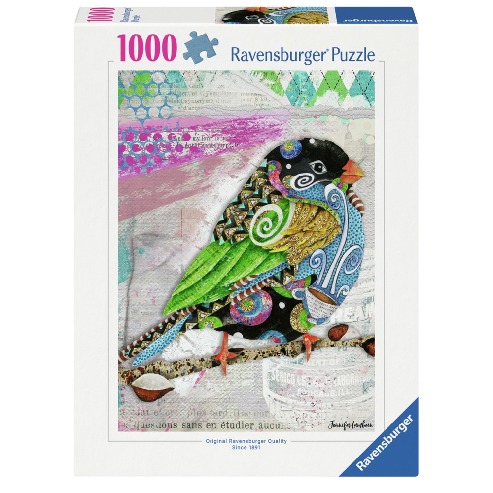 Ravensburger Pussel: Swirly Bird 1000 Bitar