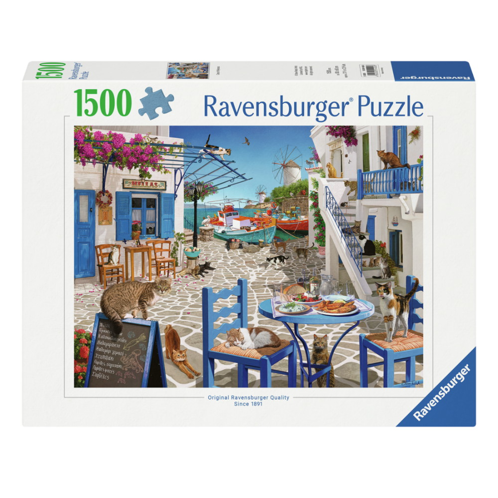 Ravensburger Pussel: Cats Of Mykonos 1500 Bitar