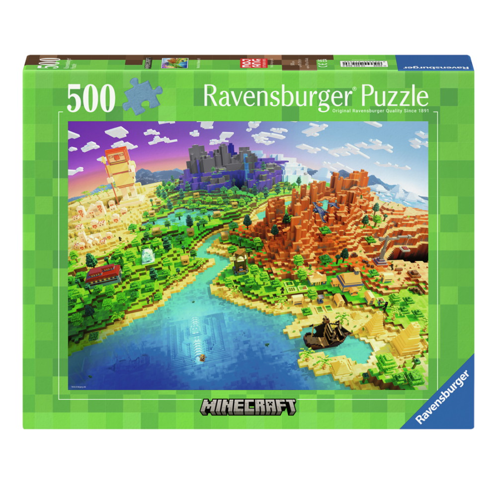 Ravensburger Pussel: World of Minecraft 500 Bitar