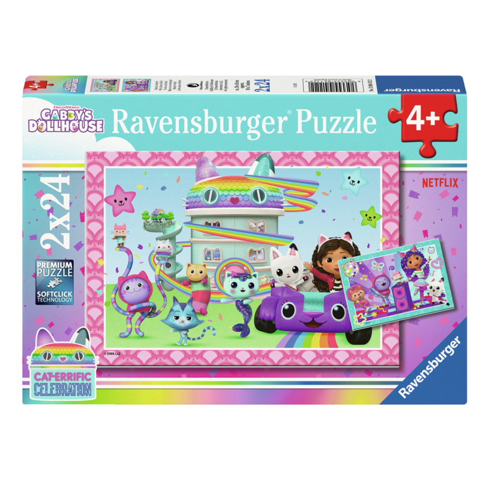 Ravensburger Pussel: Gabby's Dollhouse 2x24 Bitar