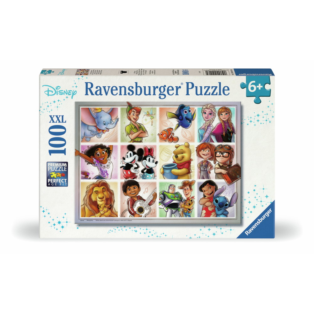 Ravensburger Pussel: Disney Multicharacter 100 XXL Bitar