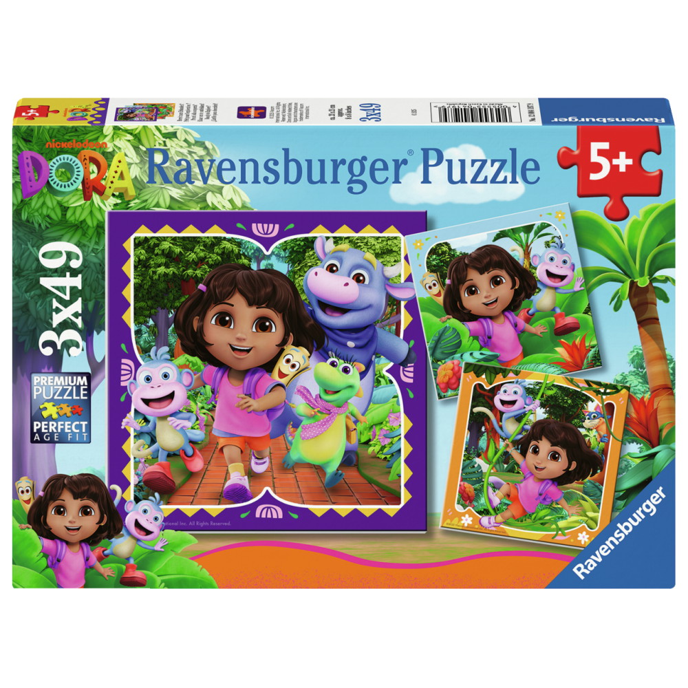 Ravensburger Pussel: Dora the Explorer 3x49 Bitar