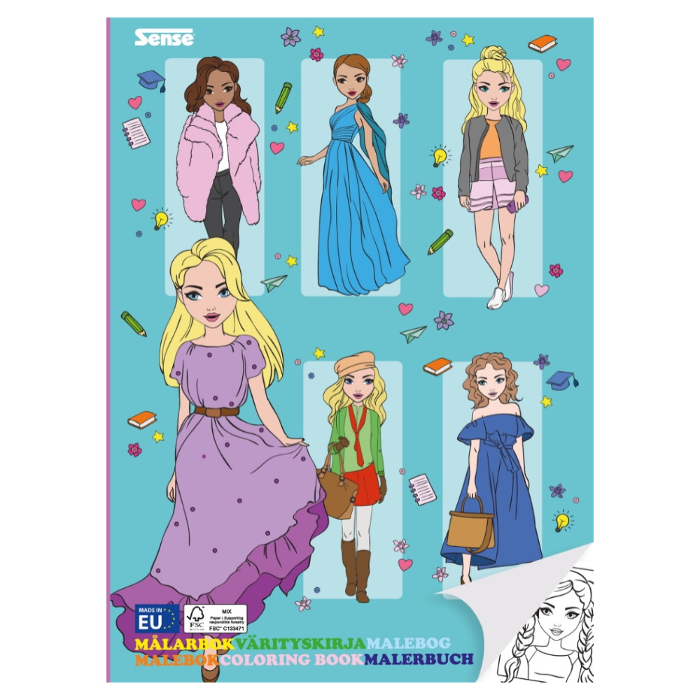 Målarbok Fashion