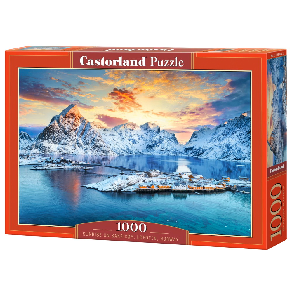 Castorland - Sunrise on Sakrisoy, Lofoten, Norway 1000 Bitar