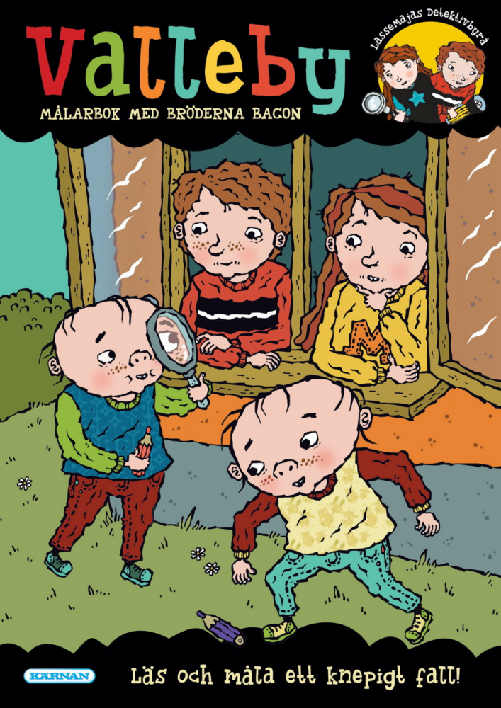 Målarbok - Valleby med bröderna Bacon