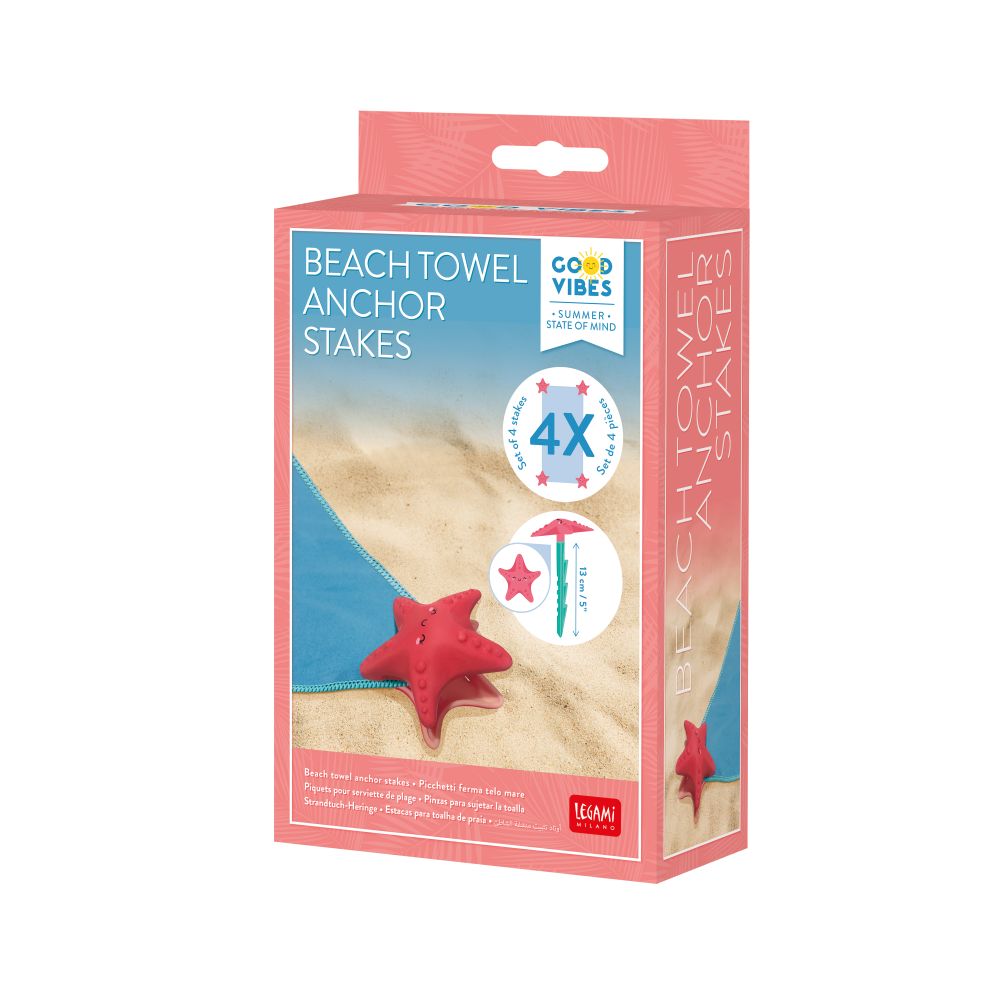 Förankringspinnar för badhandduk - Starfish