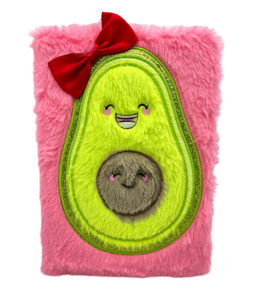 Anteckningsbok Plysch Avokado