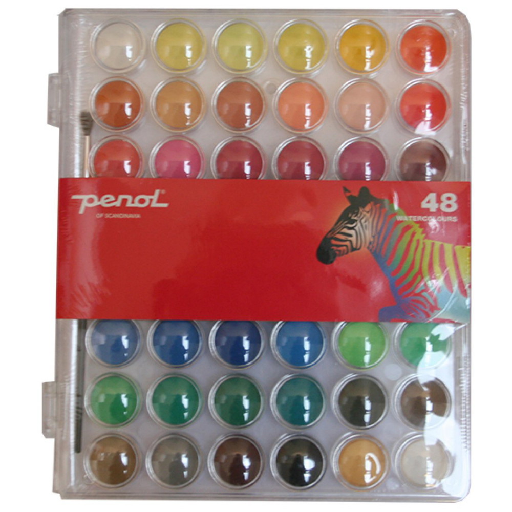 Penol Akvarellfärg 48 Färger