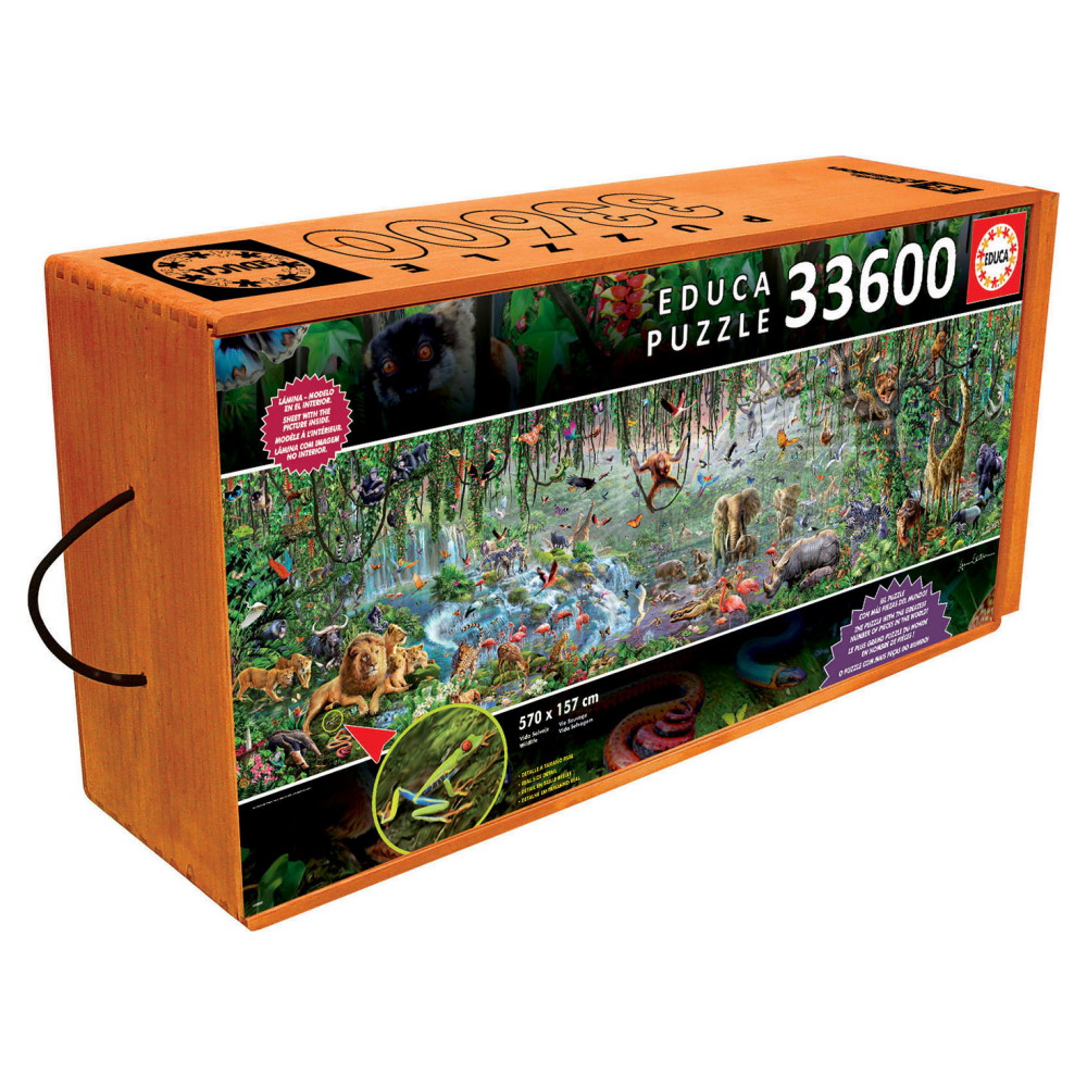 Educa Vildkatten 300 Stuks Puzzel - Deense Editie