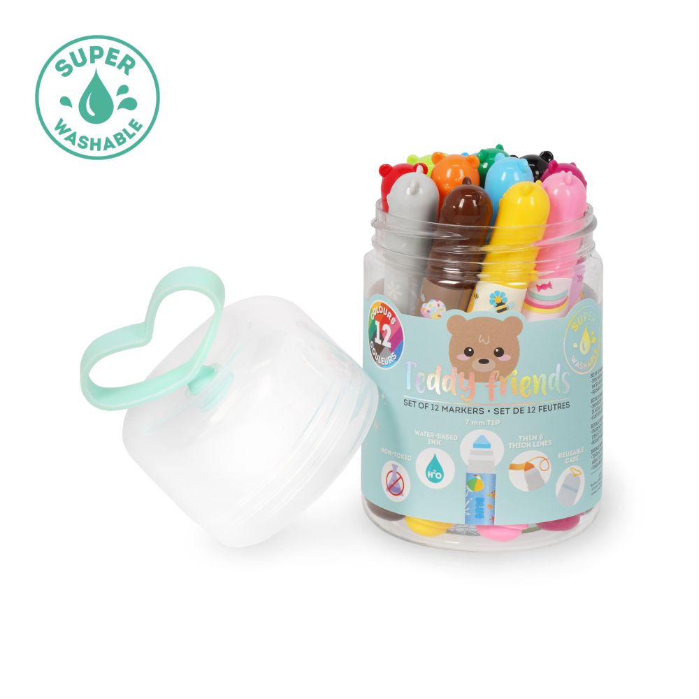 Teddy Friends markers 12 st
