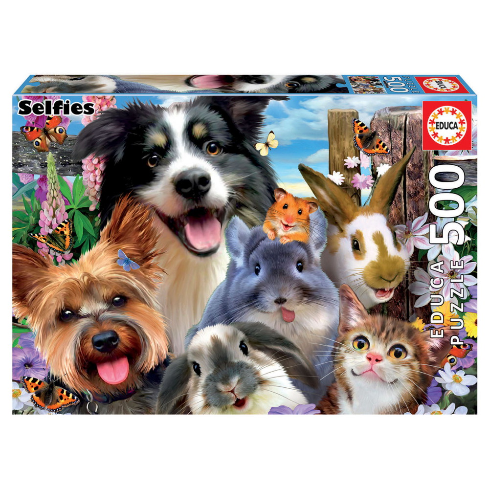 Educa Pussel: Yard Buddies Selfie 500 Bitar