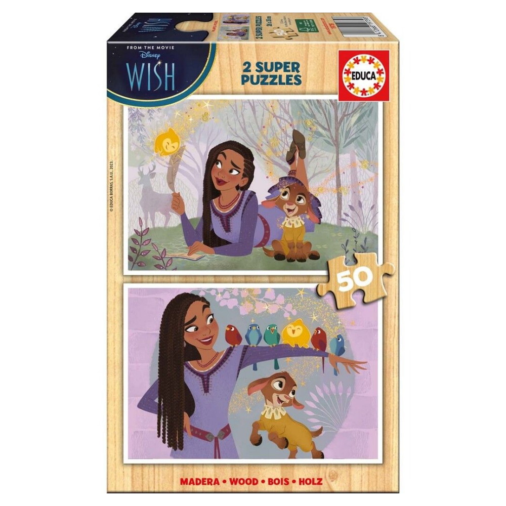 Educa Pussel: Disney Wish 2 x 50 Bitar