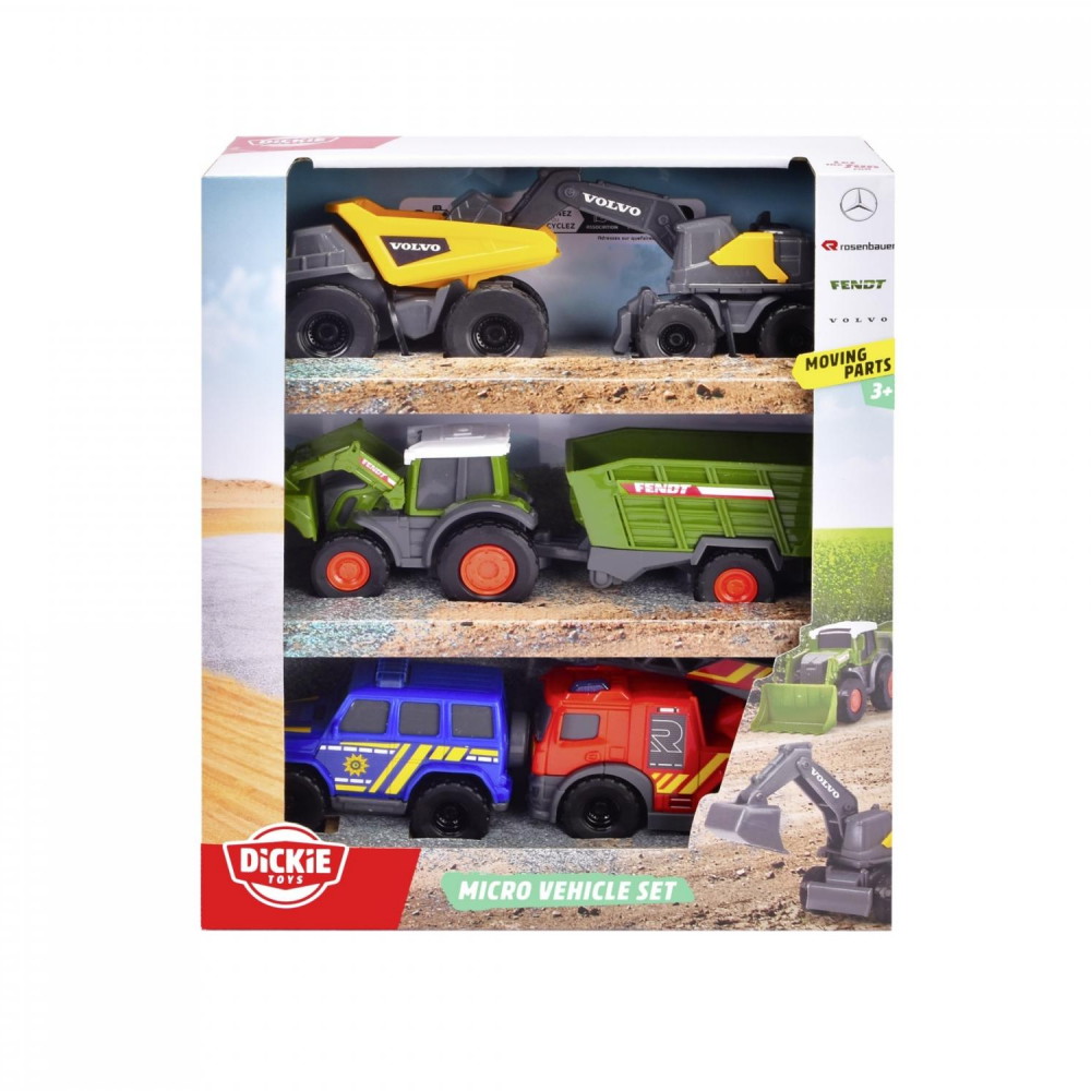 Dickie Toys - Mini Leksaksbilar 5-Pack