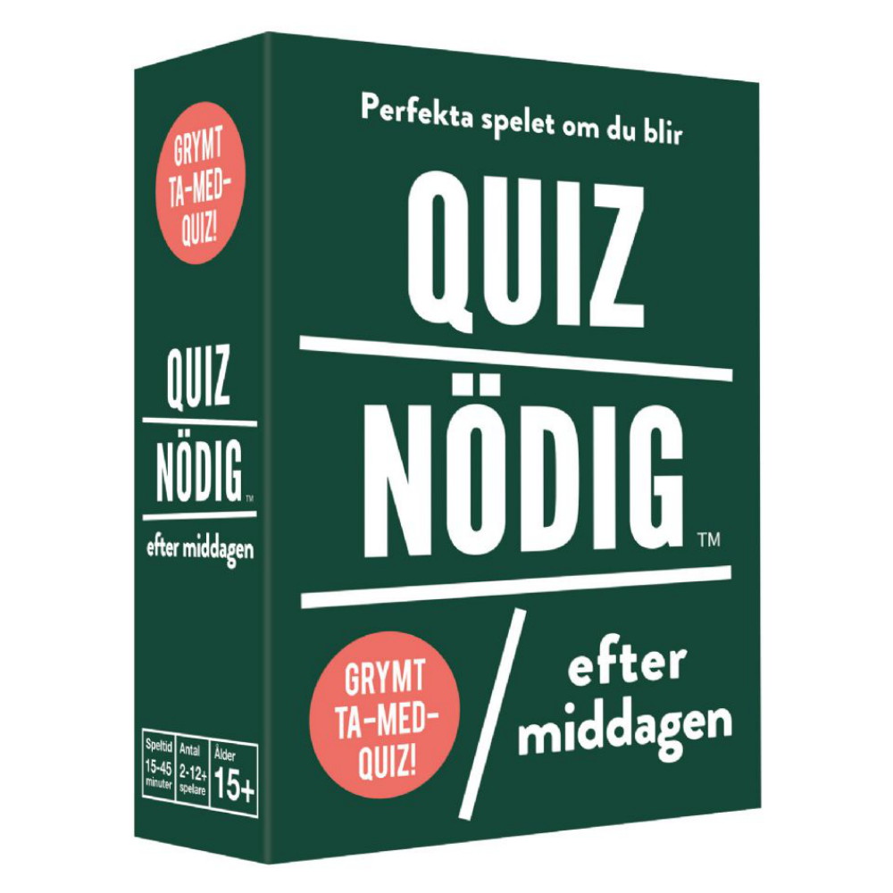 Quiznödig - Efter middagen