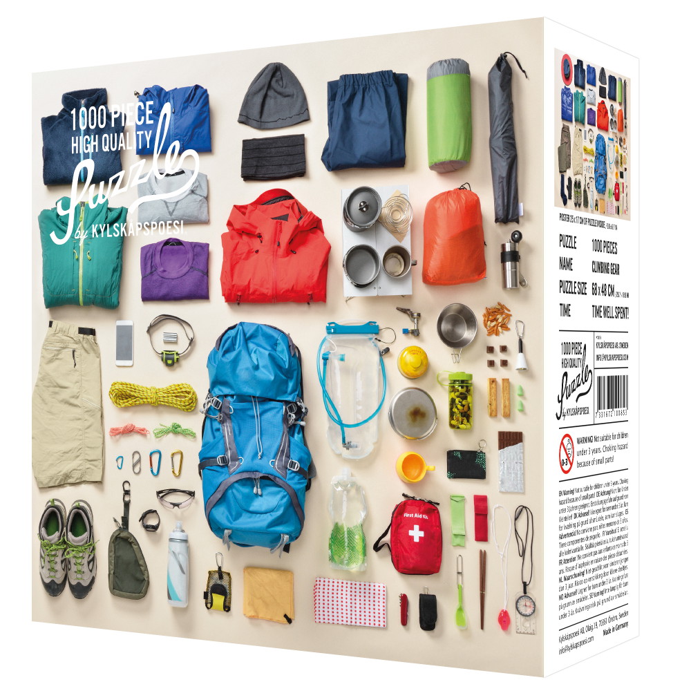 Kylskåpspoesi Pussel - Climbing Gear 1000 Bitar