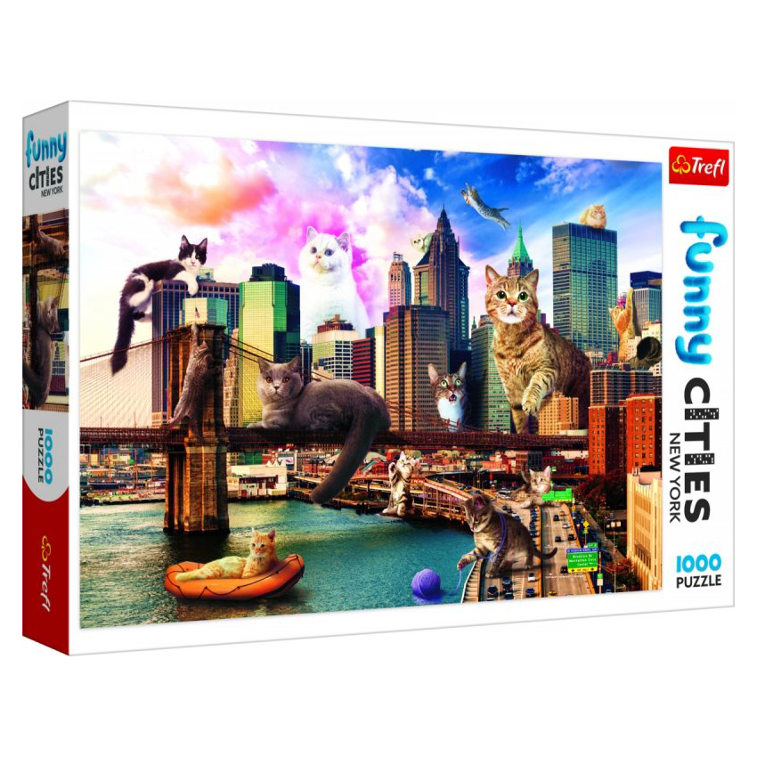 Trefl Pussel: Cats in New York 1000 bitar