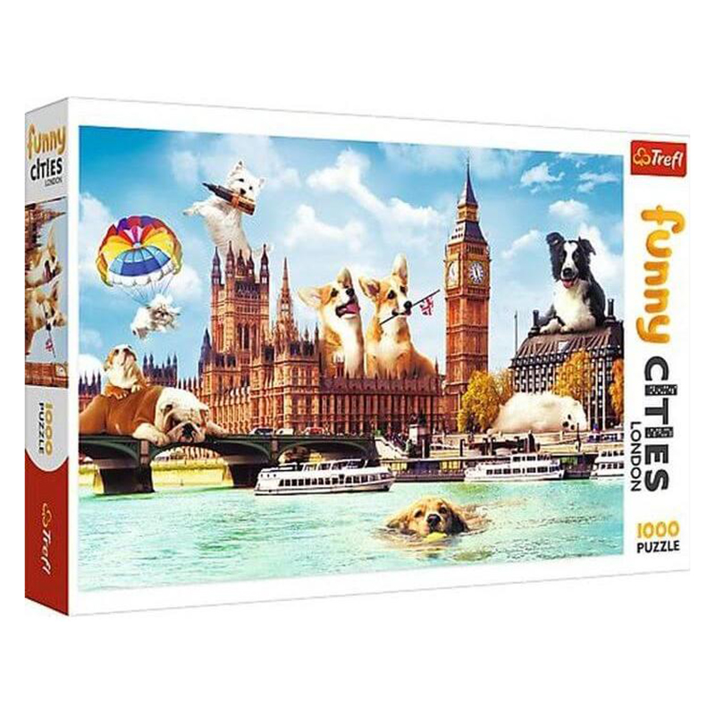 Trefl Pussel: Dogs in London 1000 Bitar