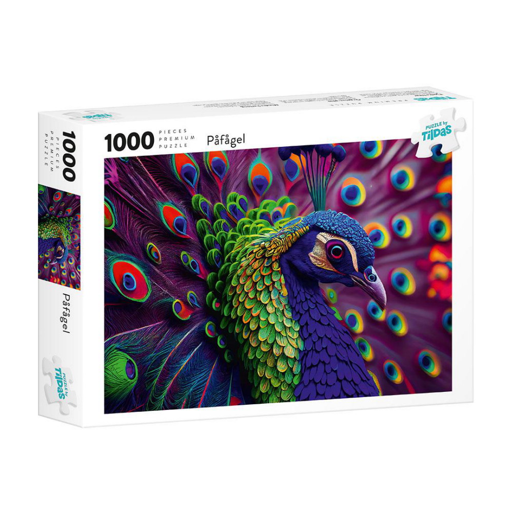 Tildas Pussel: Påfågel 1000 Bitar
