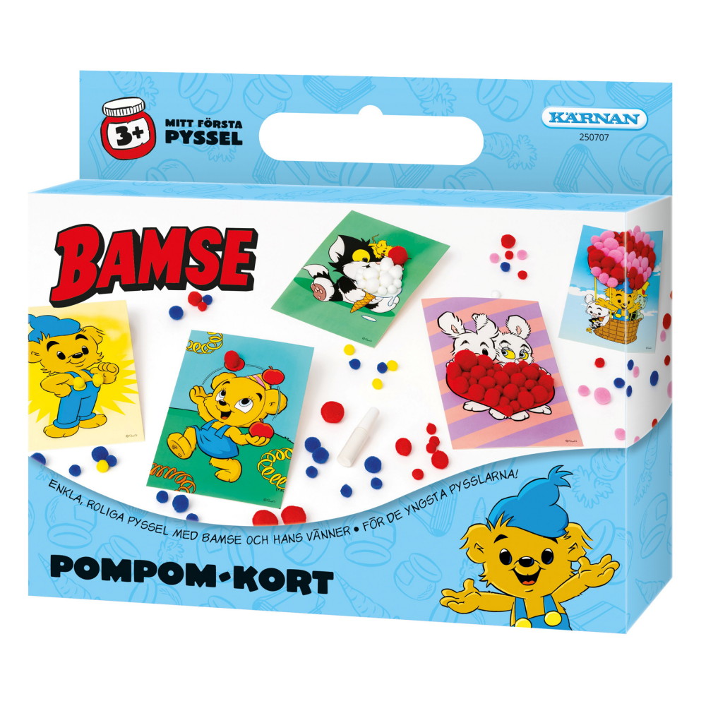 Bamse - Pompom pyssel