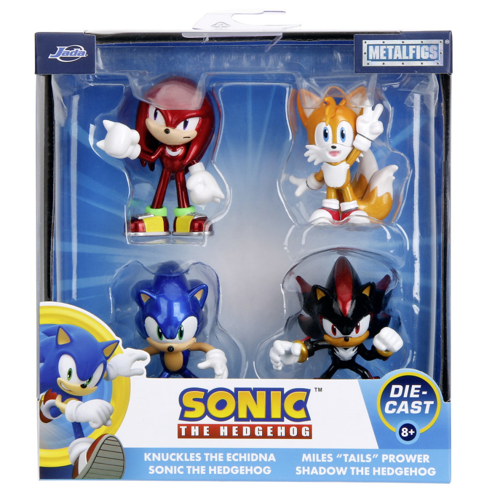 Sonic - Metall Samlarfigurer 4-Pack 6 cm