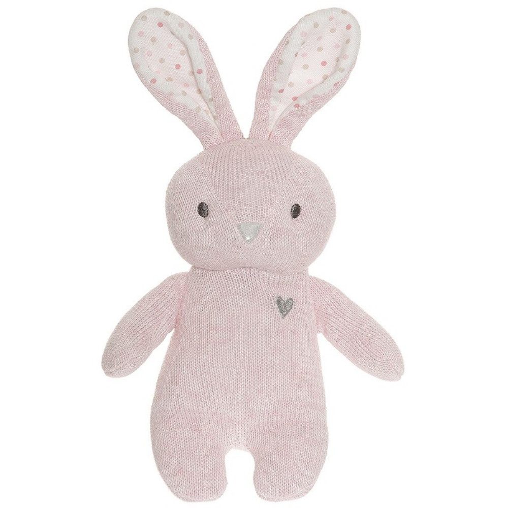 Teddykompaniet Cozy knits, Kanin, rosa 20 cm