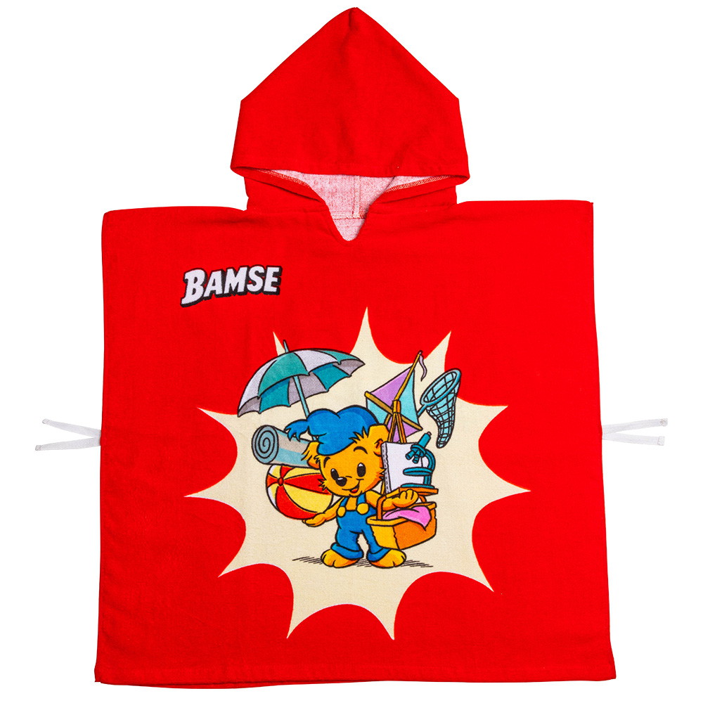 Bamse Badponcho, Stranden