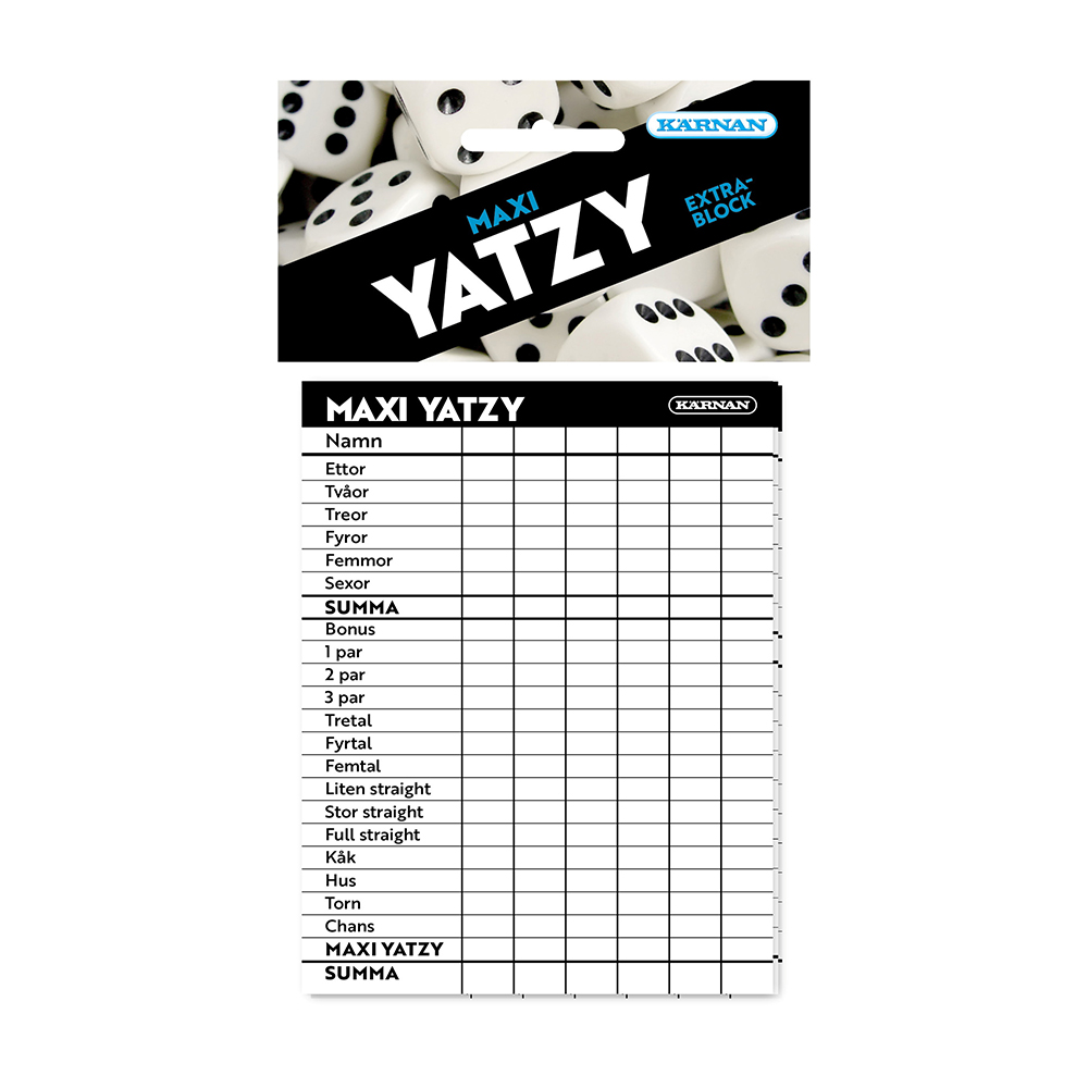 Maxi Yatzy Extra Block