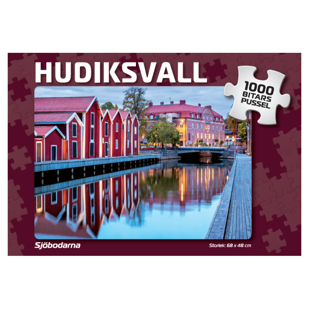 Svenska Pussel: Hudiksvall Sjöbodarna 1000 Bitar