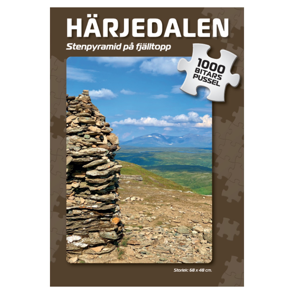 Svenska Pussel: Stenpyramid på fjälltopp 1000 Bitar