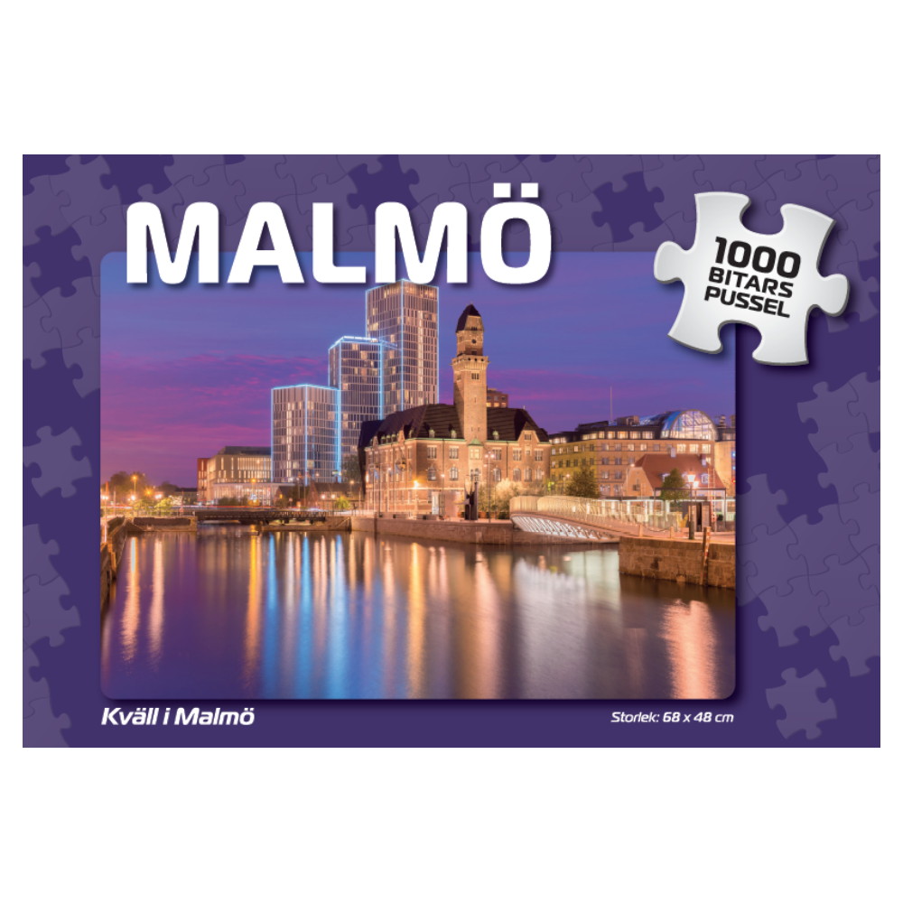 Svenska Pussel: Kväll i Malmö 1000 Bitar