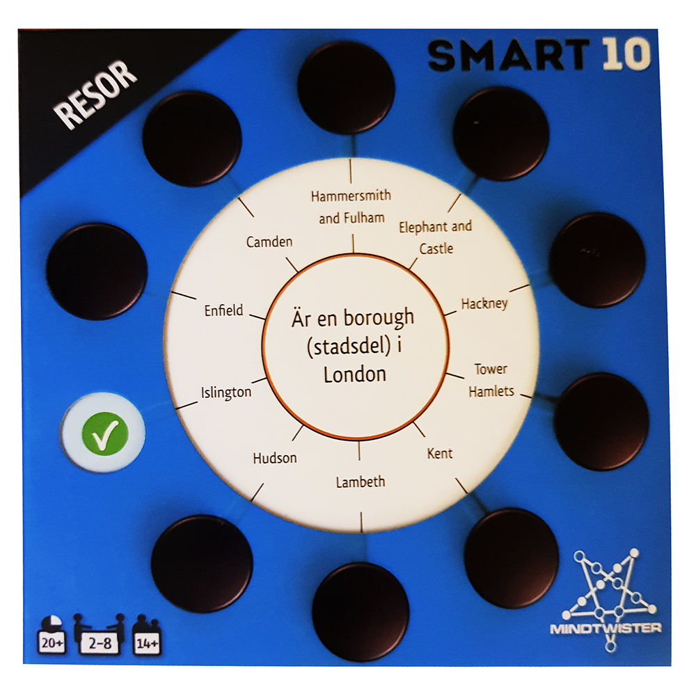 Smart 10: Frågekort Resor (Exp.)