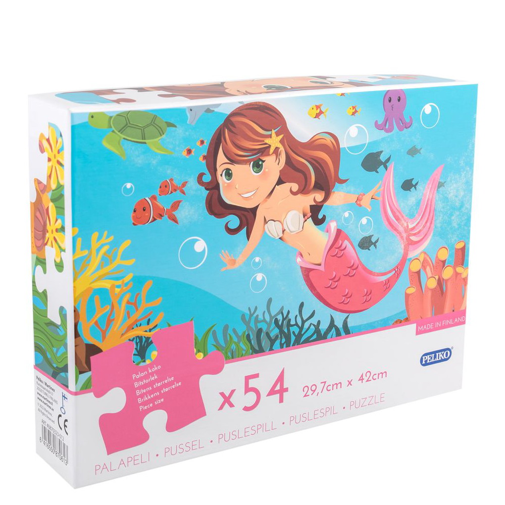Peliko Pussel - Sjöjungfru 54 Bitar