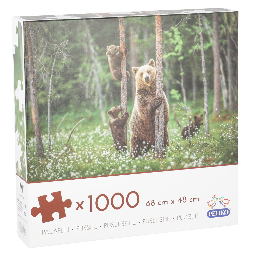 Peliko Pussel - Björnfamiljen 1000 Bitar