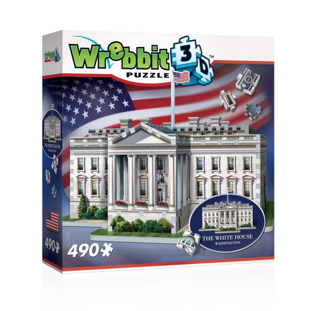 Wrebbit 3D - Vita Huset 490 Bitar