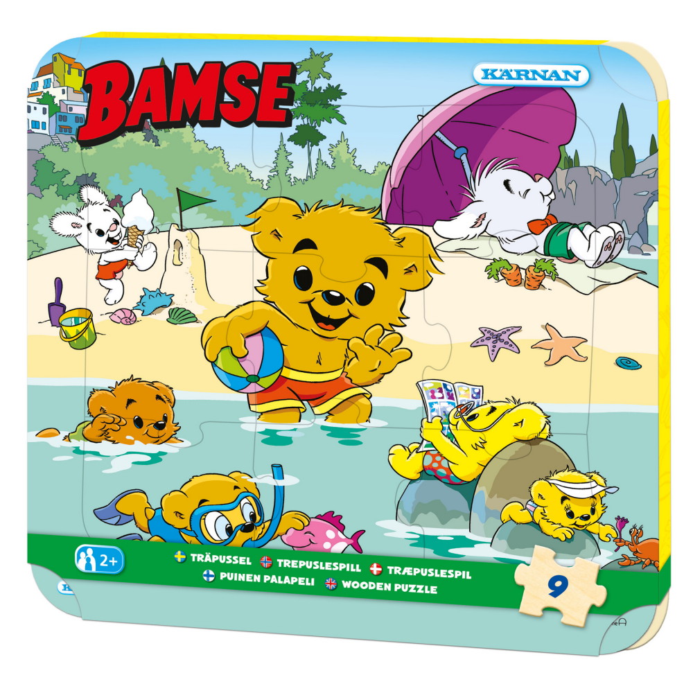 Träpussel Bamse 9 bitar