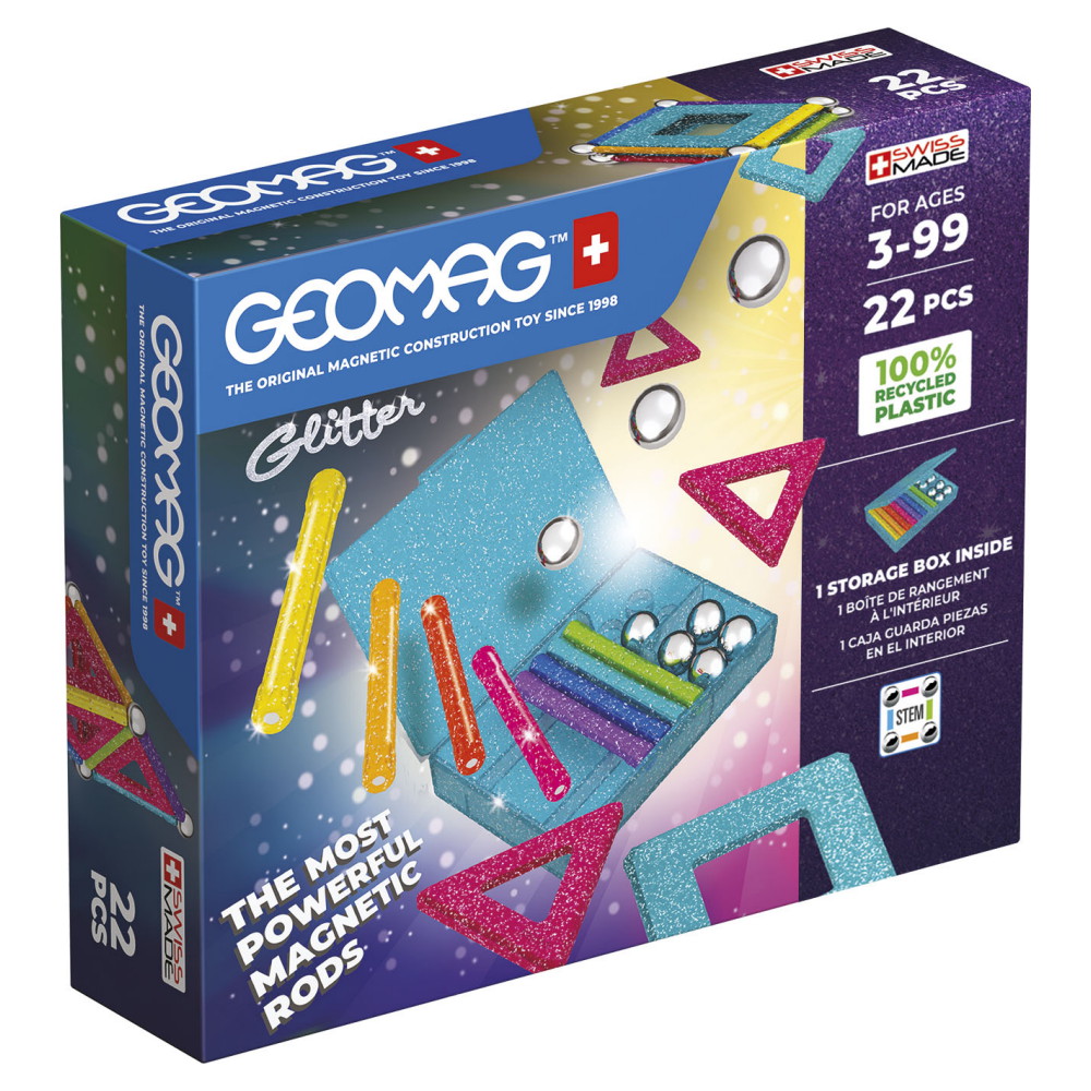 Geomag Glitter Pannels Recycled 22 Bitar
