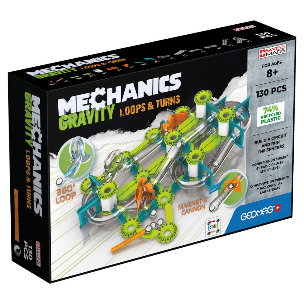 Geomag Mechanics Recycled Loops & Turns 130 Bitar