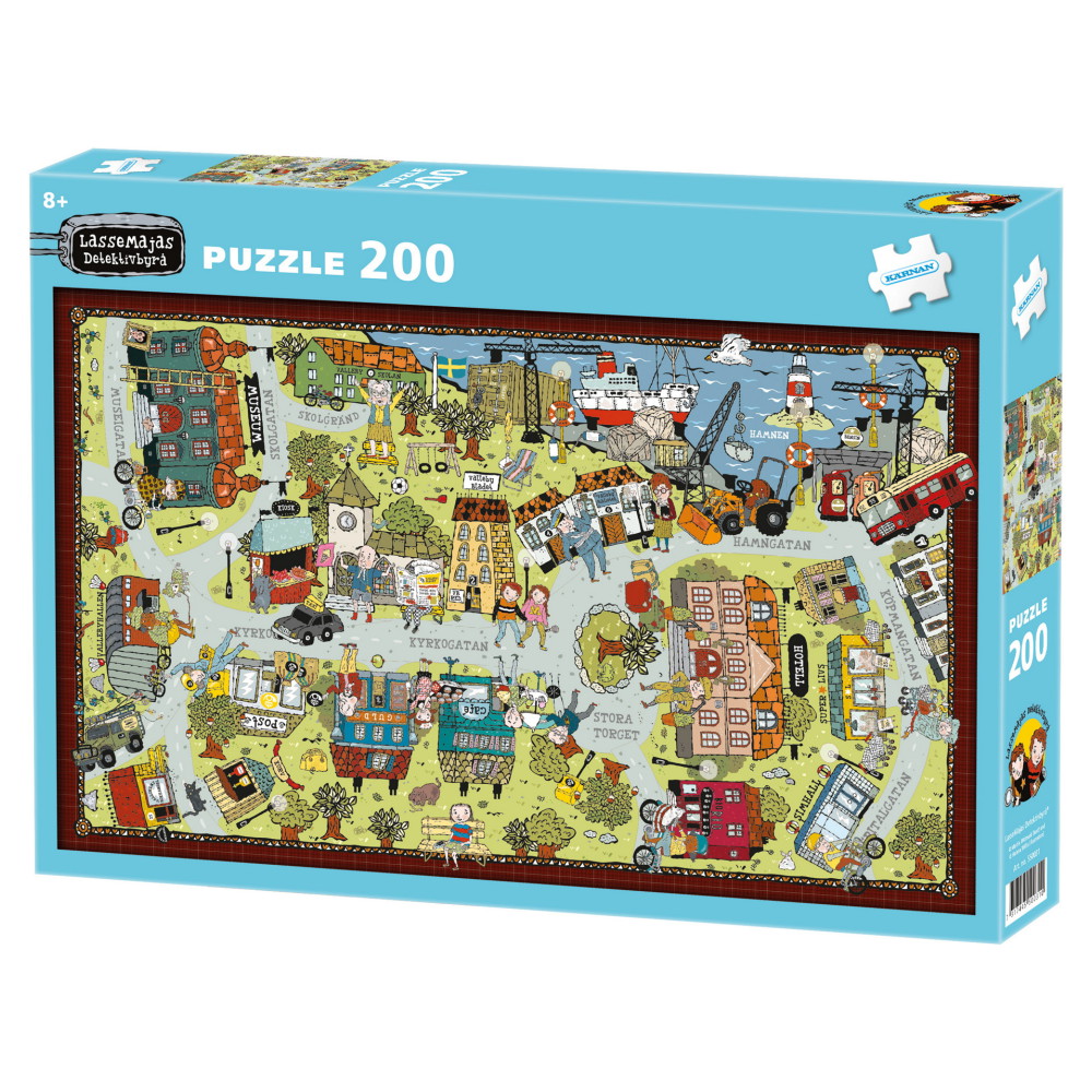 Pussel: LasseMaja i Valleby 200 Bitar