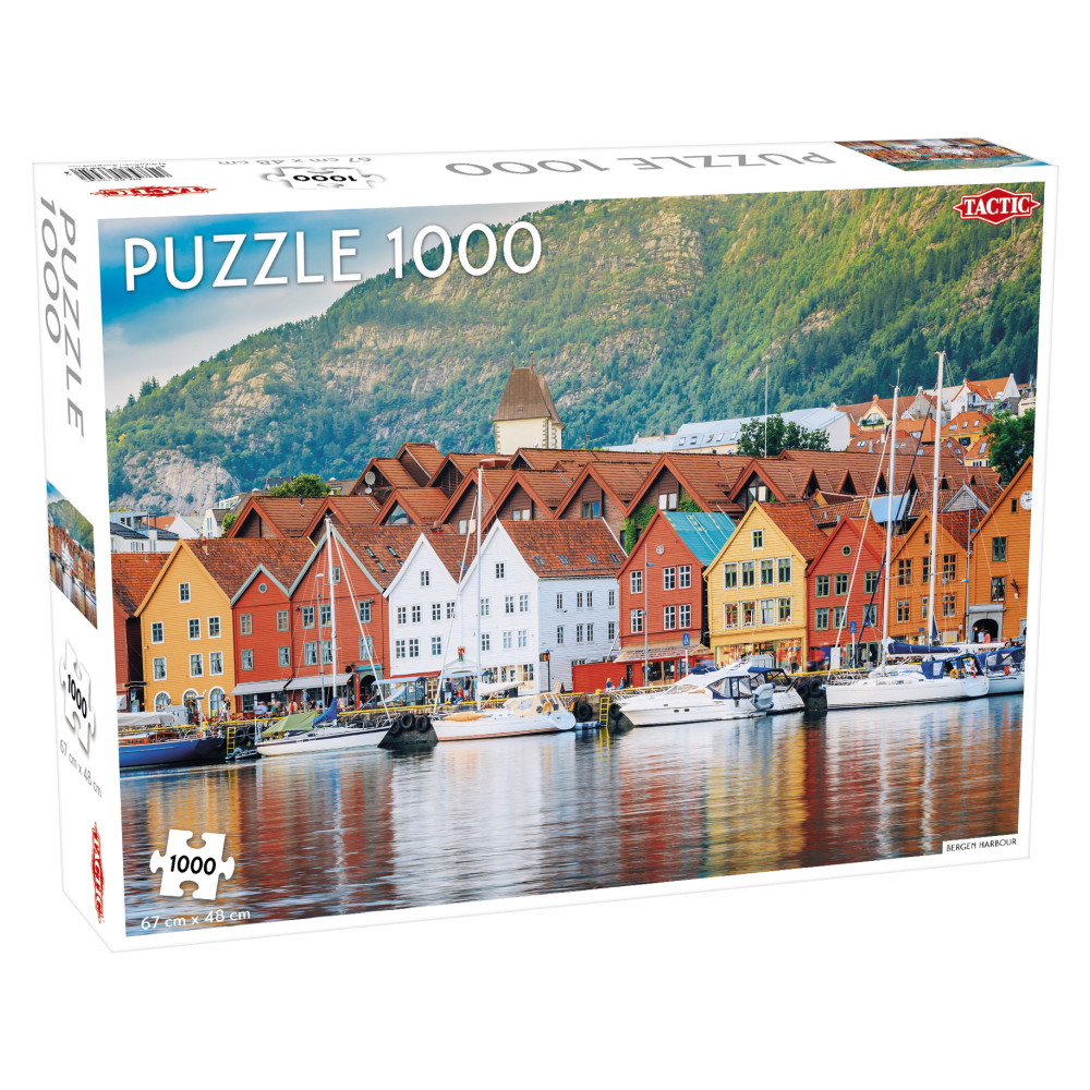 Tactic Pussel: Bergen Harbour 1000 Bitar