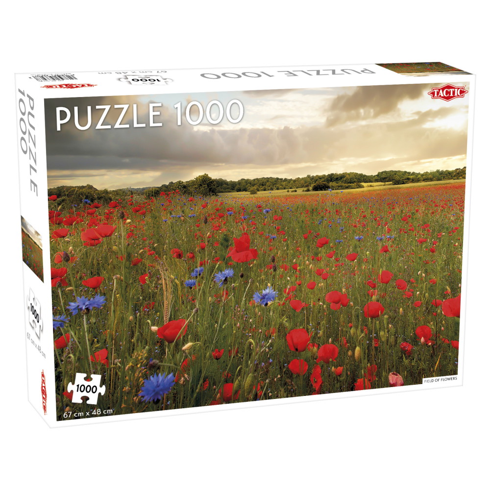 Tactic Pussel: Field of Flowers 1000 Bitar