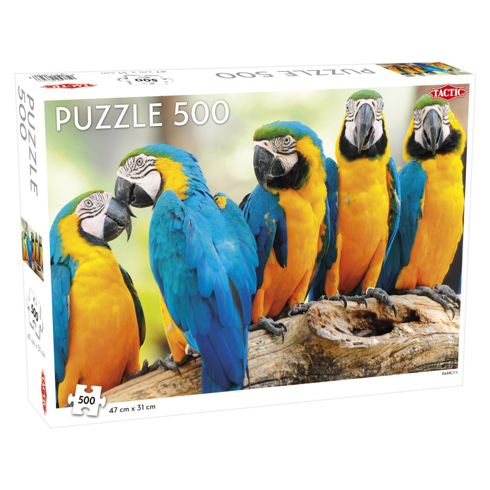 Tactic Pussel: Parrots 500 Bitar