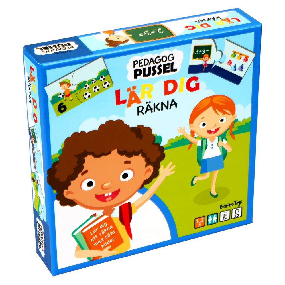 Pussel - Lär dig räkna 20 x 2 Bitar