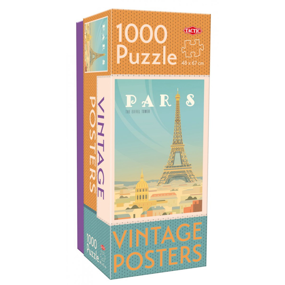 Tactic Pussel: Vintage Cities: Paris 1000 bitar