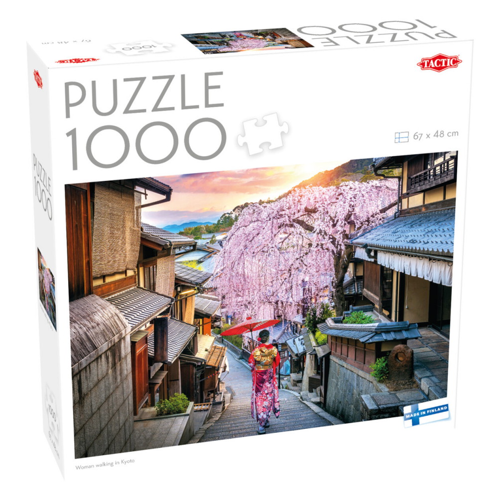 Tactic Pussel: Woman walking in Kyoto 1000 Bitar