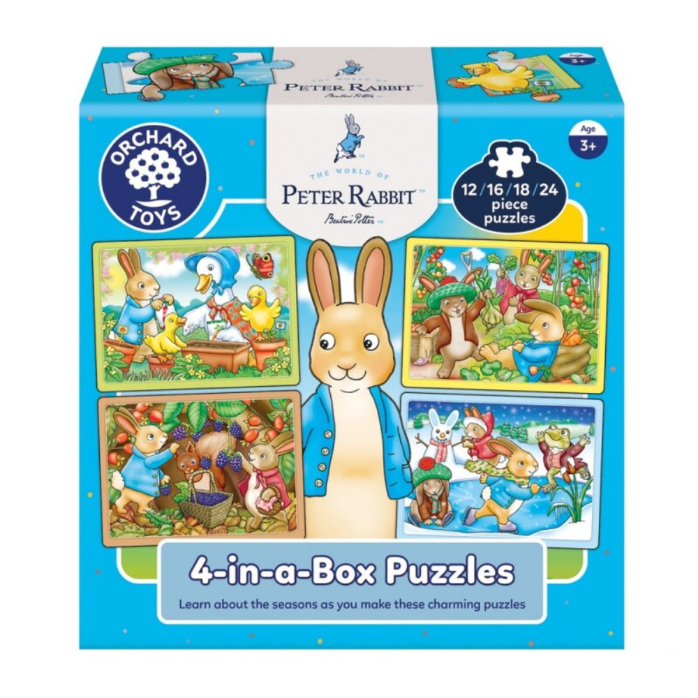 Pussel Peter Kanin 4-i-en-Låda 12-24 Bitar